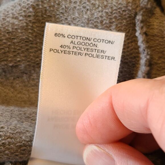 Lucky Brand Hoodie Women's S Gray Black Leopard Print Cropped Athleisure Active - Picture 9 of 11